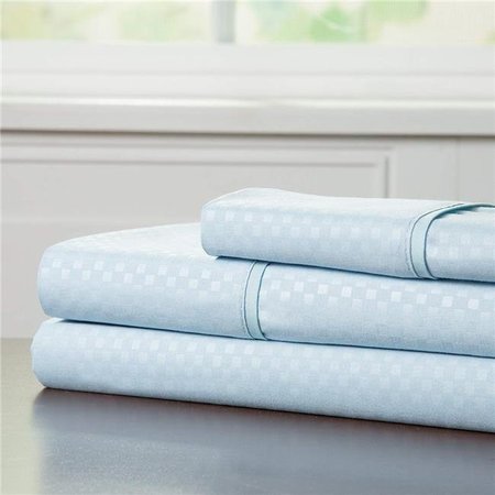 BEDFORD HOME Bedford Home 66A-48932 Brushed Microfiber Sheets Set; Twin Size & Extra Large - Blue 66A-48932